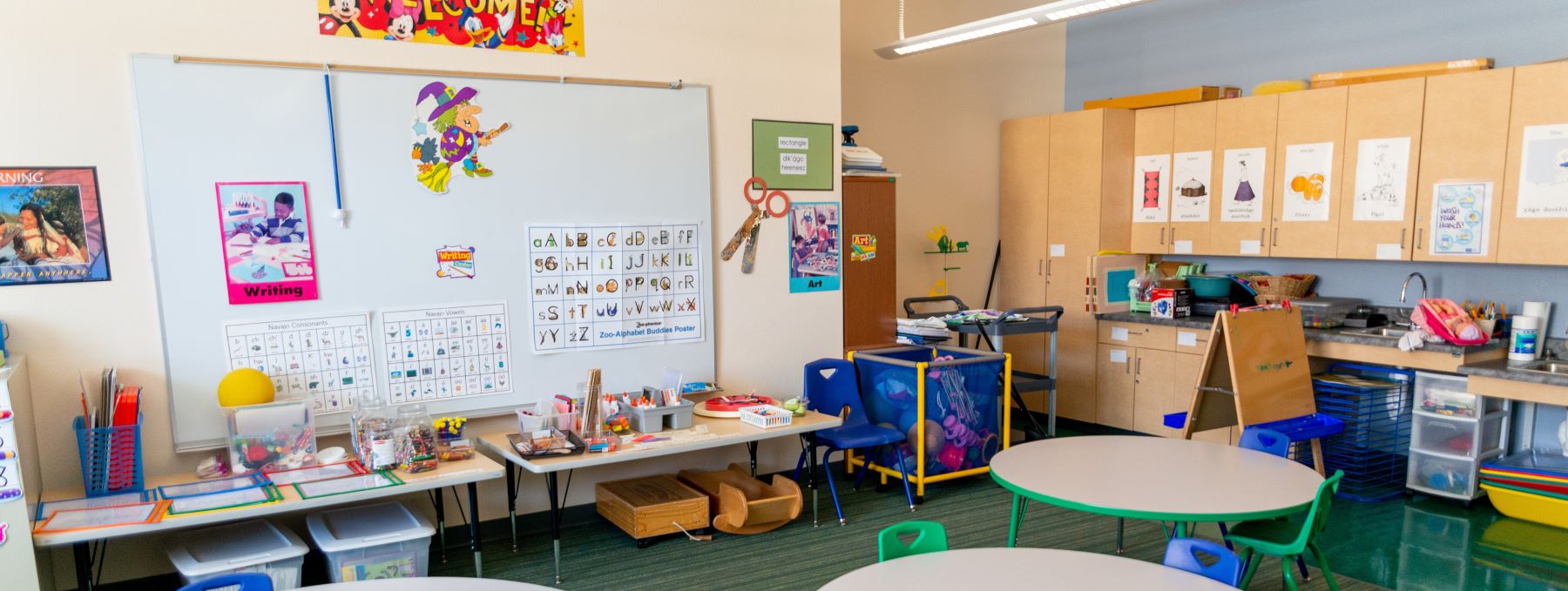 classroom at Crownpoint Community School